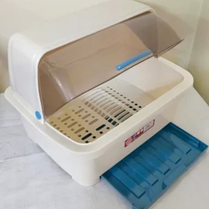 Covered Dish Rack - White